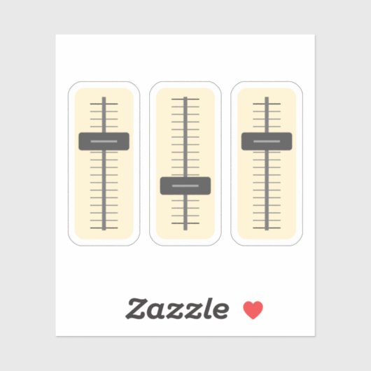 Sticker Ordinateur portable Music Fader (Feuille)