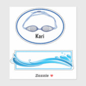 Sticker Ordinateur SWIM (Feuille)