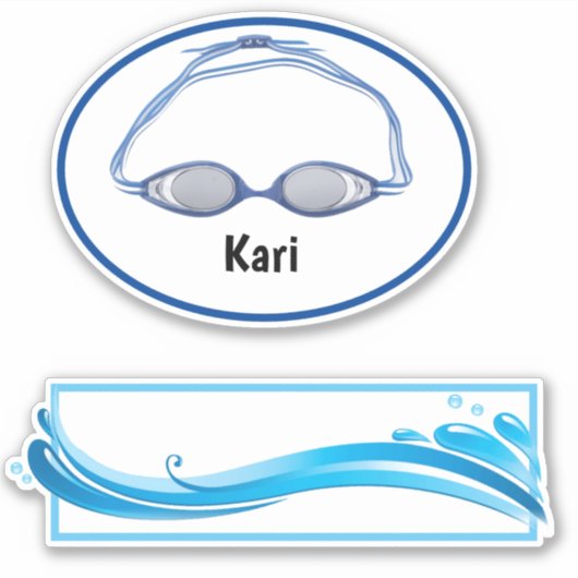 Sticker Ordinateur SWIM (Devant)