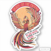 Sticker Ordre de l'emblème croisé de Phoenix (Devant)
