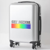Sticker Ordre du jour | ombre Funny Gay Pride (Sur valise)
