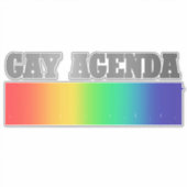 Sticker Ordre du jour | ombre Funny Gay Pride (Devant)