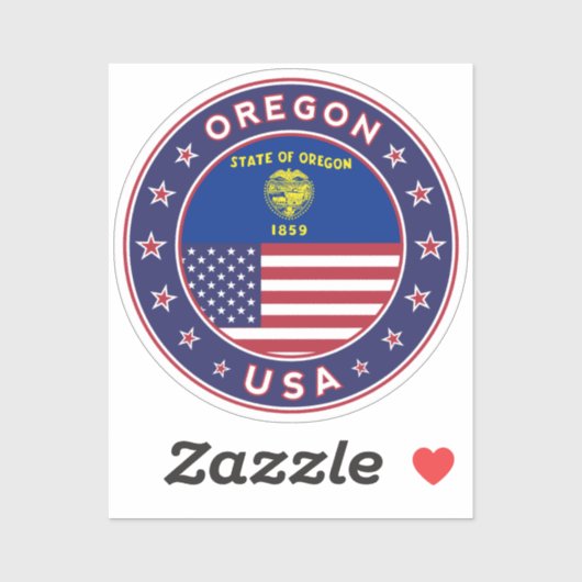 Sticker Oregon (Feuille)