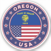 Sticker Oregon (Recto)