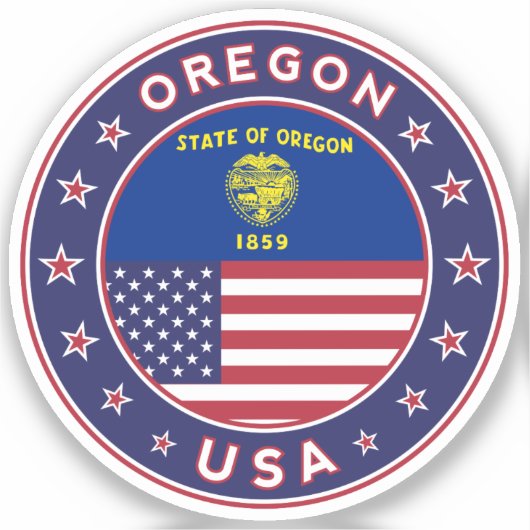 Sticker Oregon (Recto)