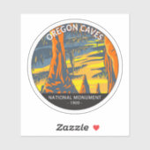Sticker Oregon Caves National Monument Oregon Circle (Feuille)