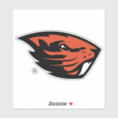 Sticker Oregon State Beavers | Tête de castor (Feuille)