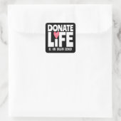 Sticker Orgaandonor Doneer Leven (Tas)
