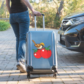 Sticker Organic lover Sparrow Eating Red Tomato (Valise Insitu)