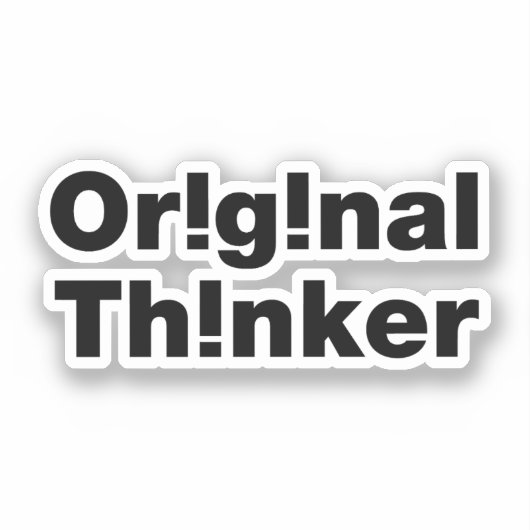 Sticker Original Thinker (Recto)
