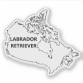 Sticker Origine du Labrador Retriever (Devant)