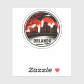 Sticker Orlando City Floride USA (Feuille)