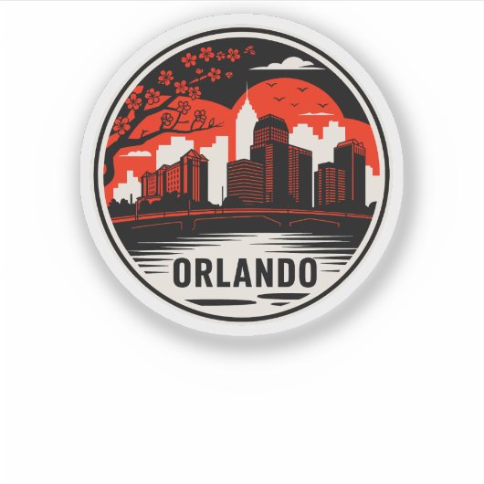 Sticker Orlando City Floride USA (Devant)
