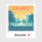Sticker Orlando Floride (Feuille)