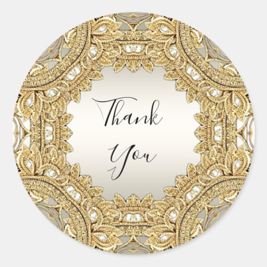 Sticker Ornate Or (Devant)