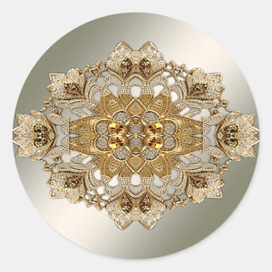 Sticker Ornate Or (Devant)