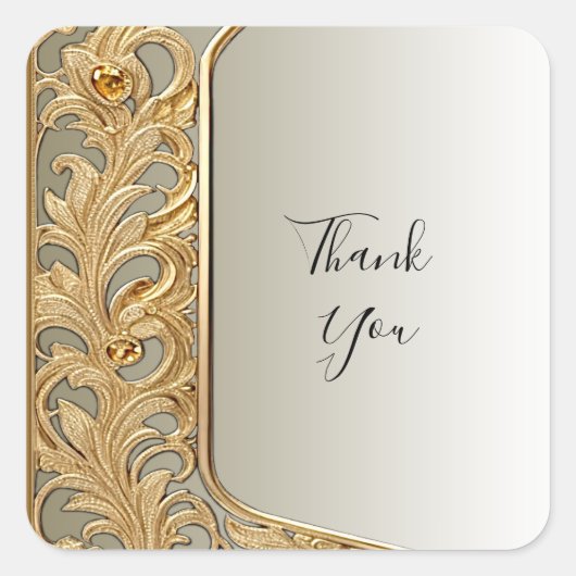 Sticker Ornate Or moderne (Devant)