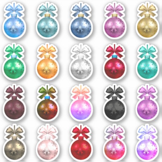 sticker ornemental de Noël (Devant)