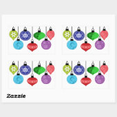 Sticker ornementale de Noël (Feuille)