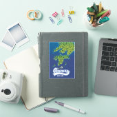 Sticker Oronsay Écosse carte de l'île  (Couverture iPad)