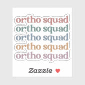 Sticker Ortho Squad Orthodontiste Orthopédie Infirmière Ca (Feuille)