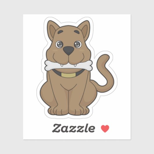 Sticker Os de chien (Feuille)