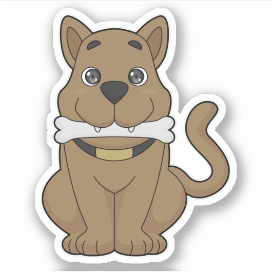 Sticker Os de chien (Devant)