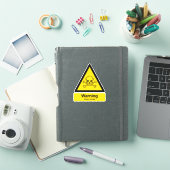 Sticker Os effrayant parodique signe d'avertissement toxiq (Couverture iPad)