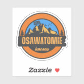 Sticker Osawatomie, Kansas (Feuille)