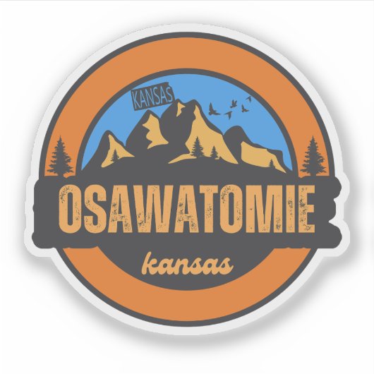 Sticker Osawatomie, Kansas (Devant)