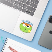 Sticker Oscar Face Jeter un baiser (Ordinateur portable avec iPhone)
