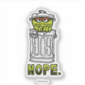 Sticker Oscar le Grouch - Non. (Devant)