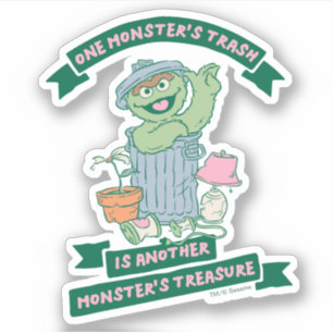 Sticker Oscar le Groupement   Monster Treasure Graphic