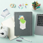 Sticker Oscar the Grouch Trash Can Lean (Couverture iPad)