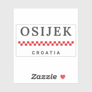 Sticker Osijek Ville Croatie