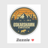 Sticker Oskarshamn, Suède Sverige (Feuille)
