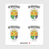 Sticker O'Sullivan Crest Traduction et signification irlan (Feuille)