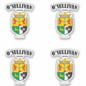 Sticker O'Sullivan Crest Traduction et signification irlan (Devant)