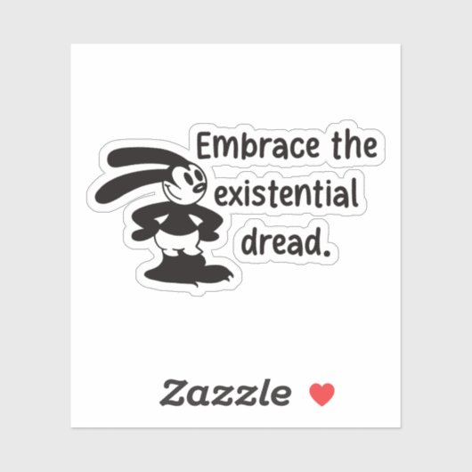 Sticker Oswald Craint : La Crise Existentielle (Feuille)