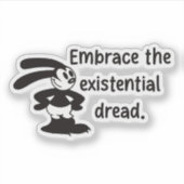 Sticker Oswald Craint : La Crise Existentielle (Devant)