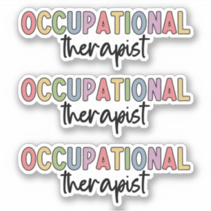Sticker OT ergothérapeute Thérapie professionnelle