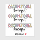 Sticker OT ergothérapeute | Thérapie professionnelle (Feuille)