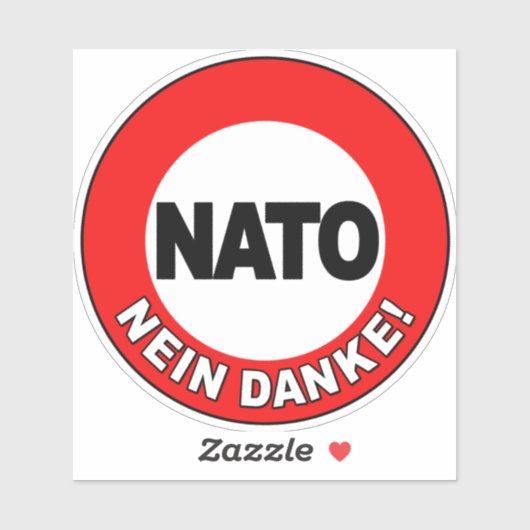 Sticker OTAN Nein Danke ! (Feuille)