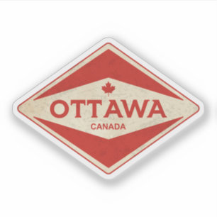 Sticker Ottawa Canada Vintage
