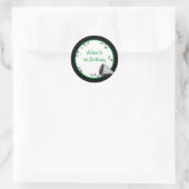 Sticker ou Étiquette de adresse vert (Sac)