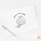 Sticker ou sceau de nom de Citrouille personnalisé (Enveloppe)