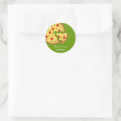 Sticker ou sceau d'enveloppe de la Pizza Party Fav (Sac)