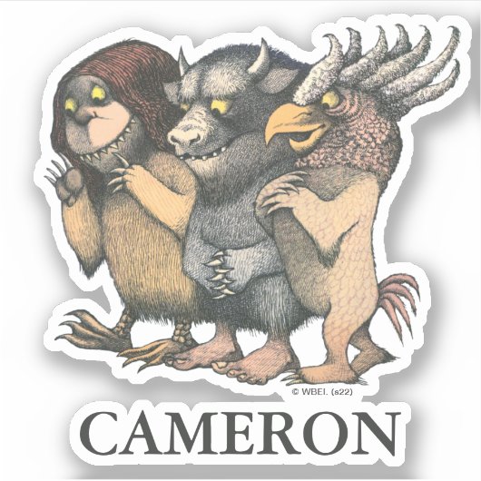 Sticker Où sont les choses sauvages | Créatures (Devant)