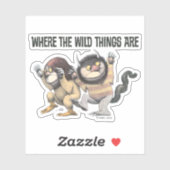 Sticker Où sont les choses sauvages | Deux choses sauvages (Feuille)