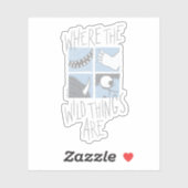 Sticker Où Sont Les Choses Sauvages | Graphique Carré (Feuille)